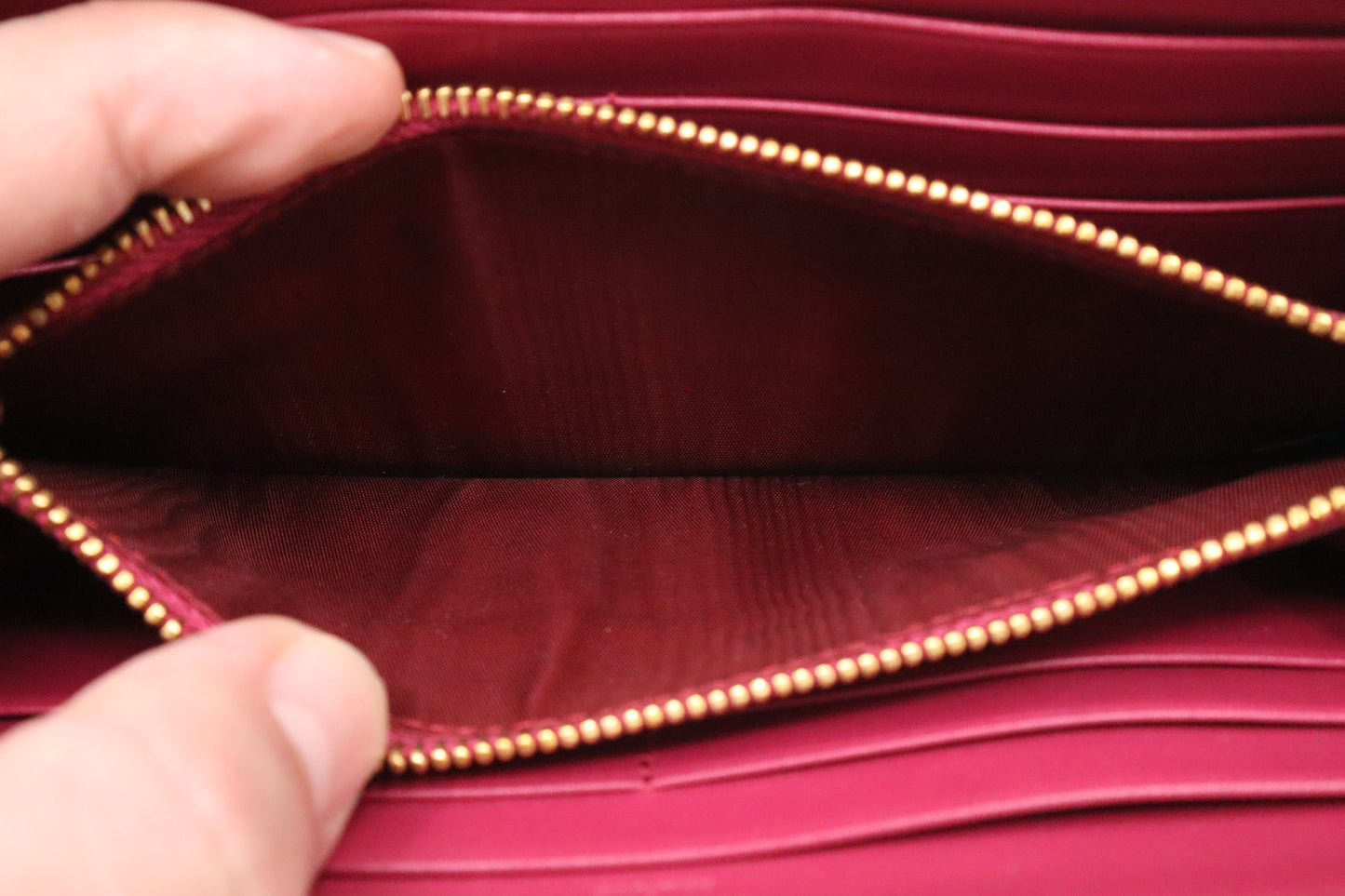 Prada Long Wallet in Pink Tessuto Quilted Nylon
