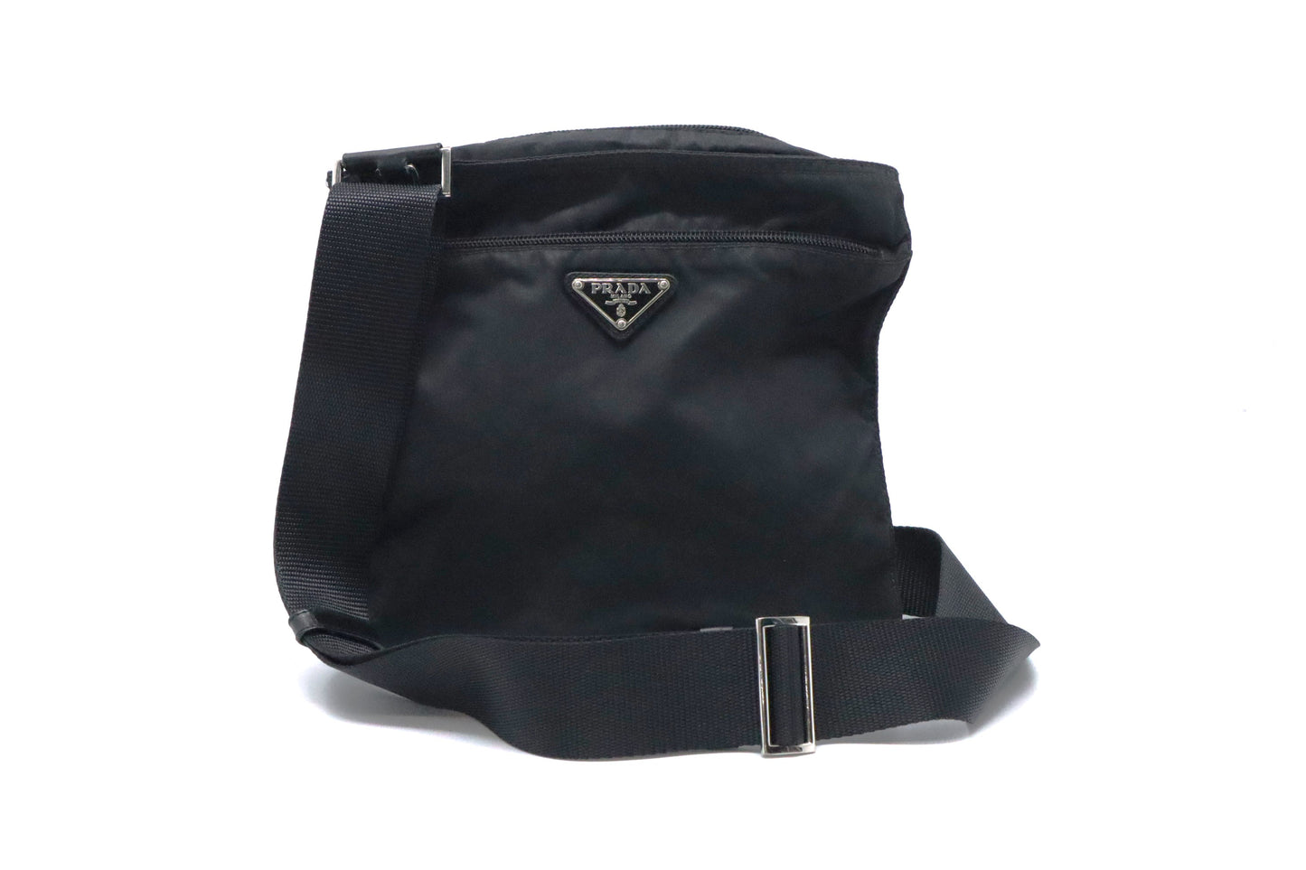 Prada Square Crossbody in Black Nylon