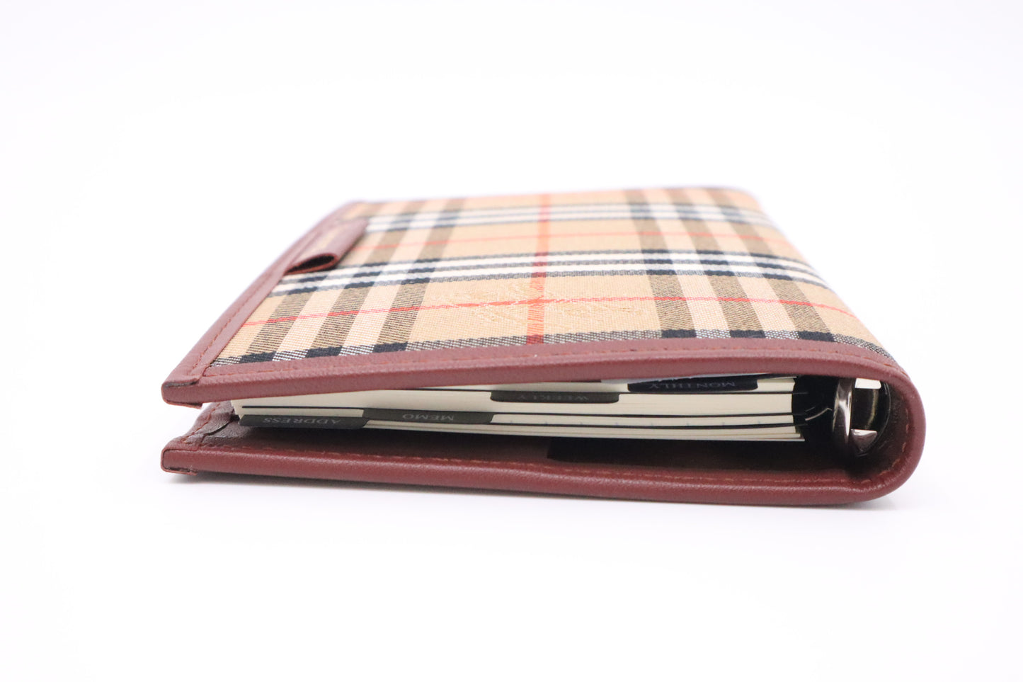 Burberry Agenda in Brown Checked Canvas