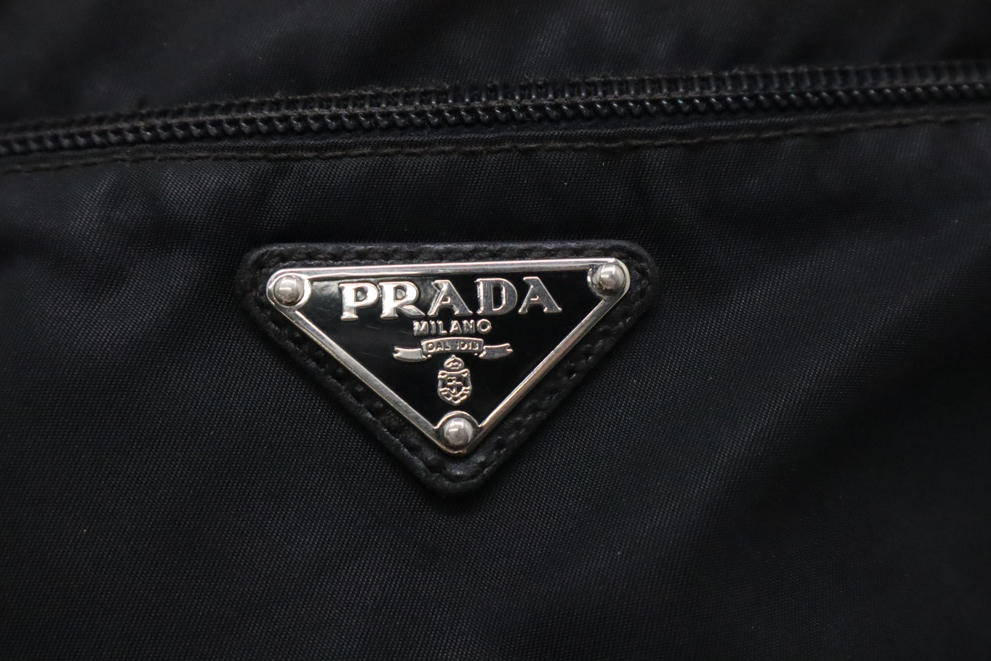 Prada Square Crossbody in Black Nylon
