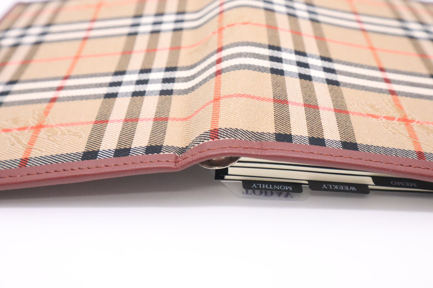 Burberry Agenda in Brown Checked Canvas