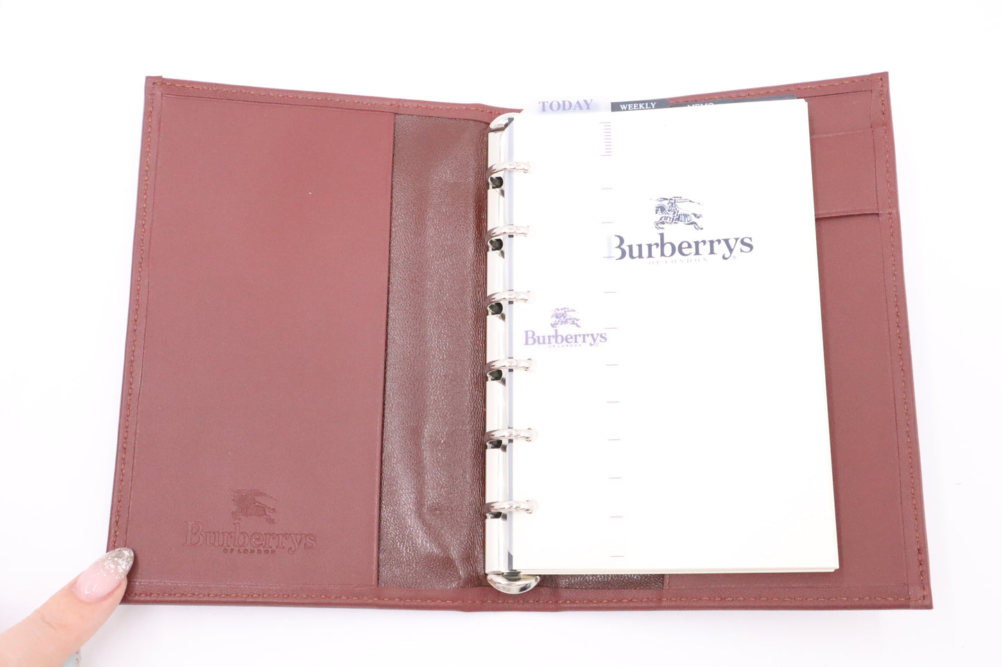Burberry Agenda in Brown Checked Canvas