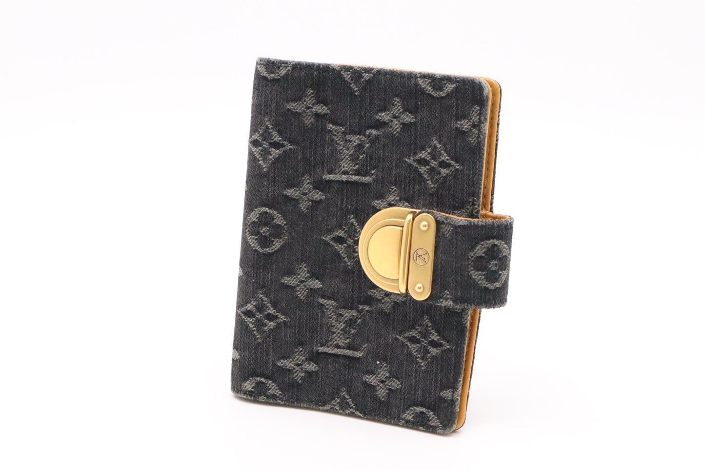 Louis Vuitton Agenda PM in Black Denim Monogram Canvas