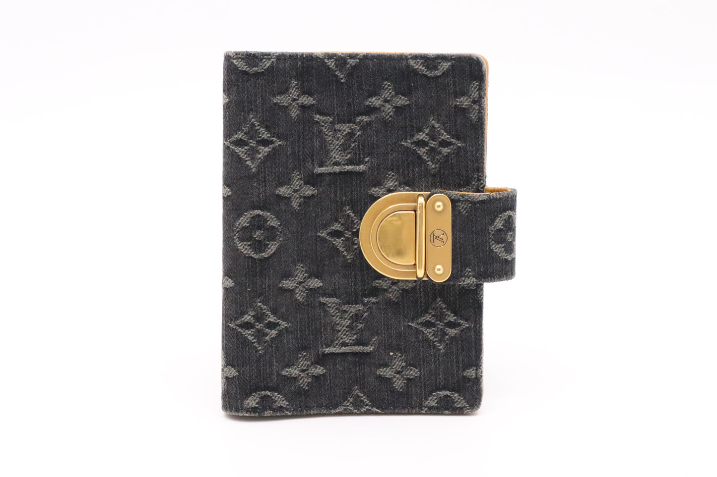 Louis Vuitton Agenda PM in Black Denim Monogram Canvas