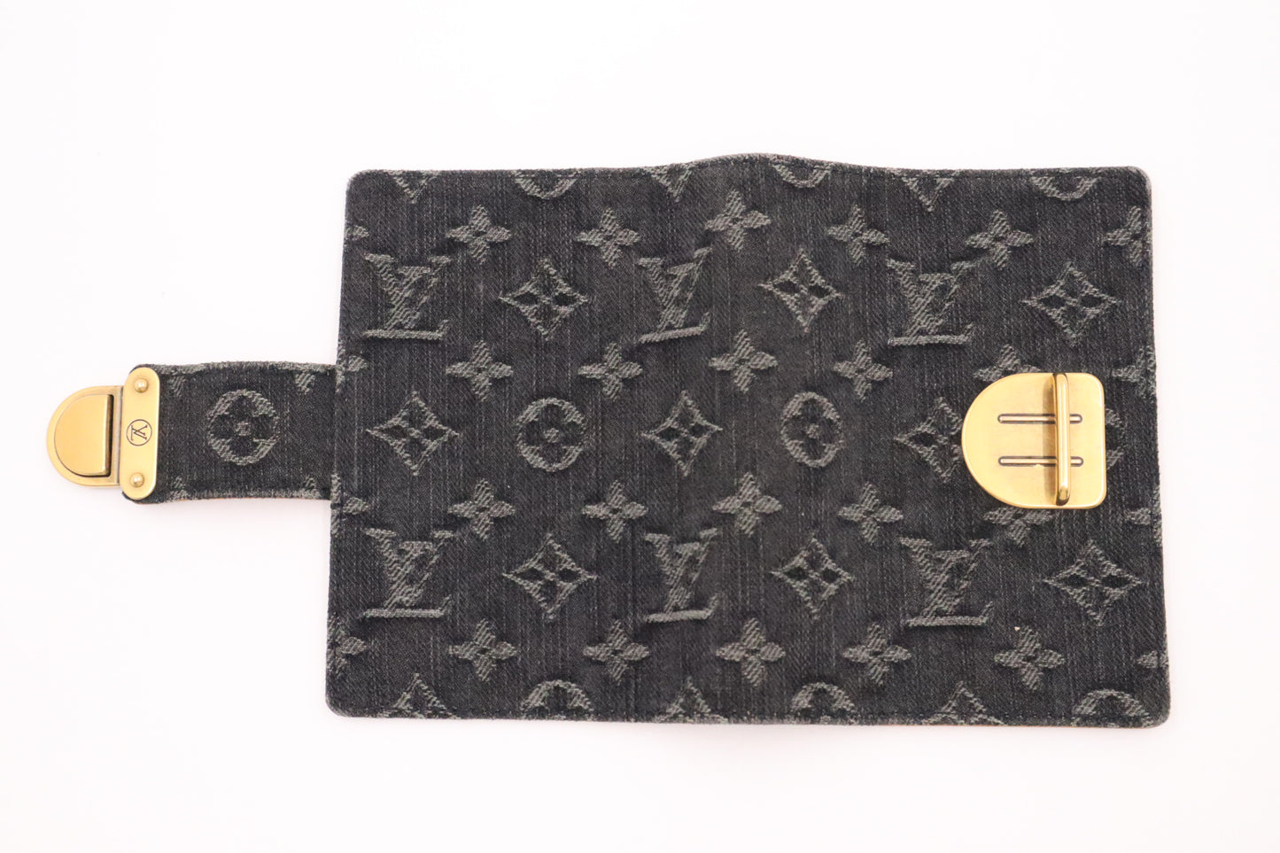 Louis Vuitton Agenda PM in Black Denim Monogram Canvas