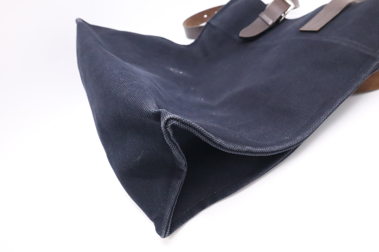 Hermes Etriviere Tote in Navy Blue Canvas