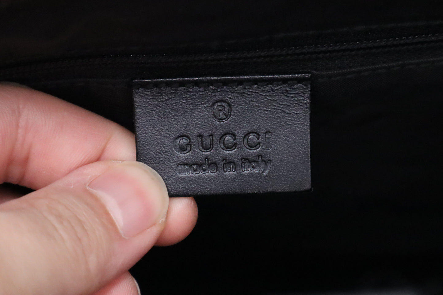 Gucci Handbag in Black Leather