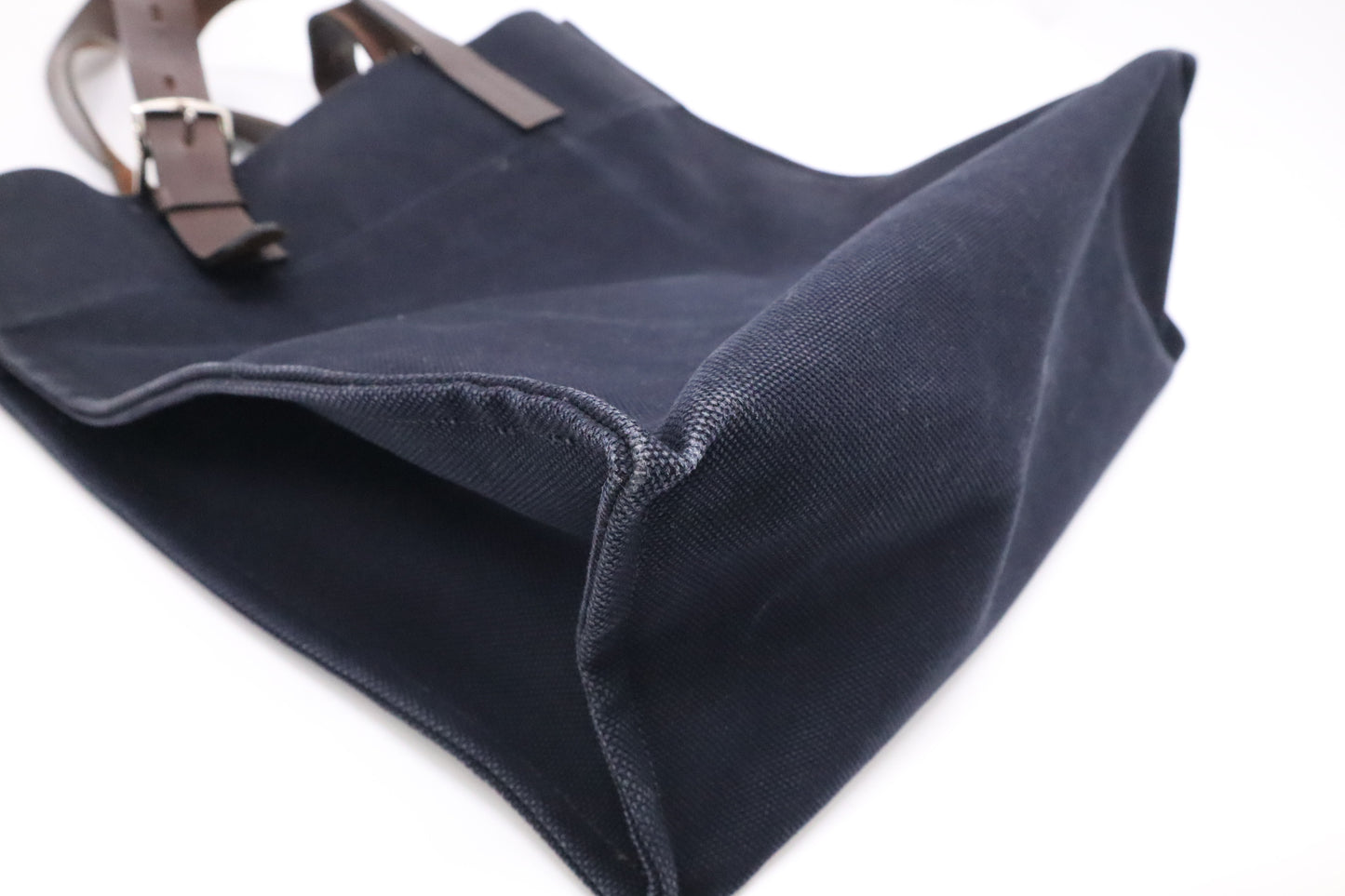 Hermes Etriviere Tote in Navy Blue Canvas