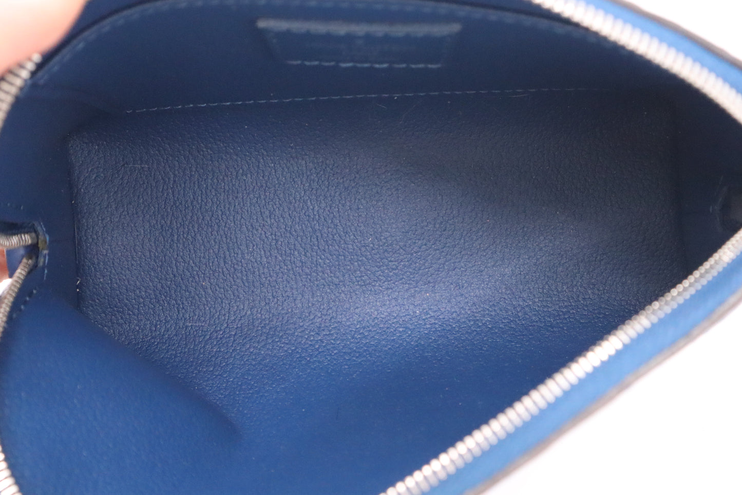 Louis Vuitton Pochette Cosmetique in Epi Blue Leather
