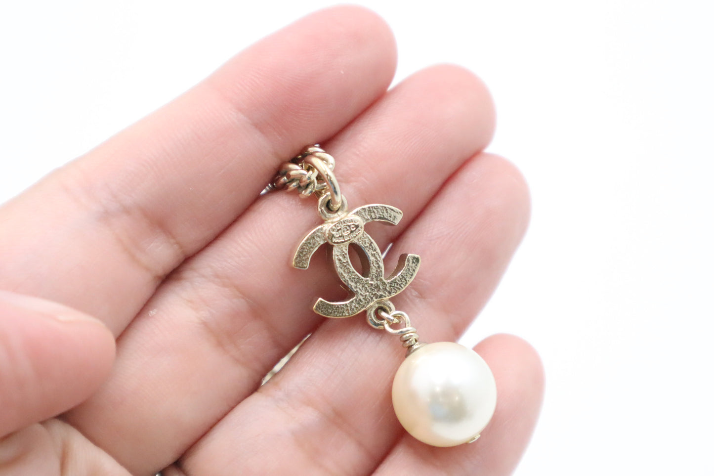 Chanel CC Necklace with Pearl