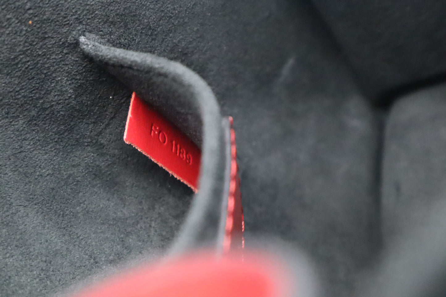 Louis Vuitton Mini Dauphine in Red Vernis Leather