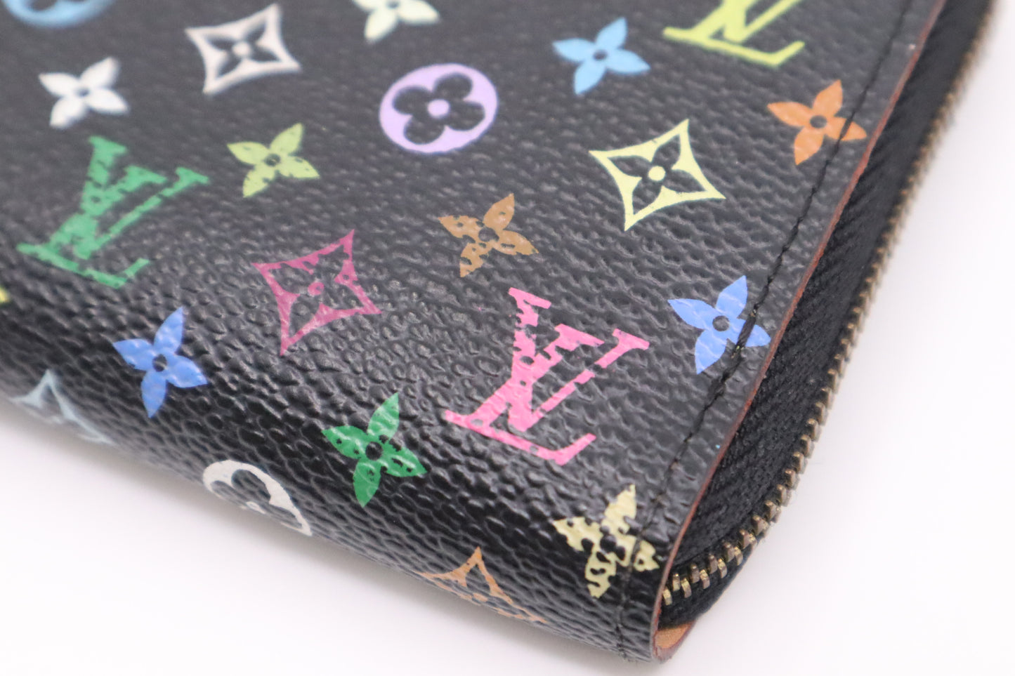 Louis Vuitton Compact Wallet in Black Multicolor Monogram Canvas