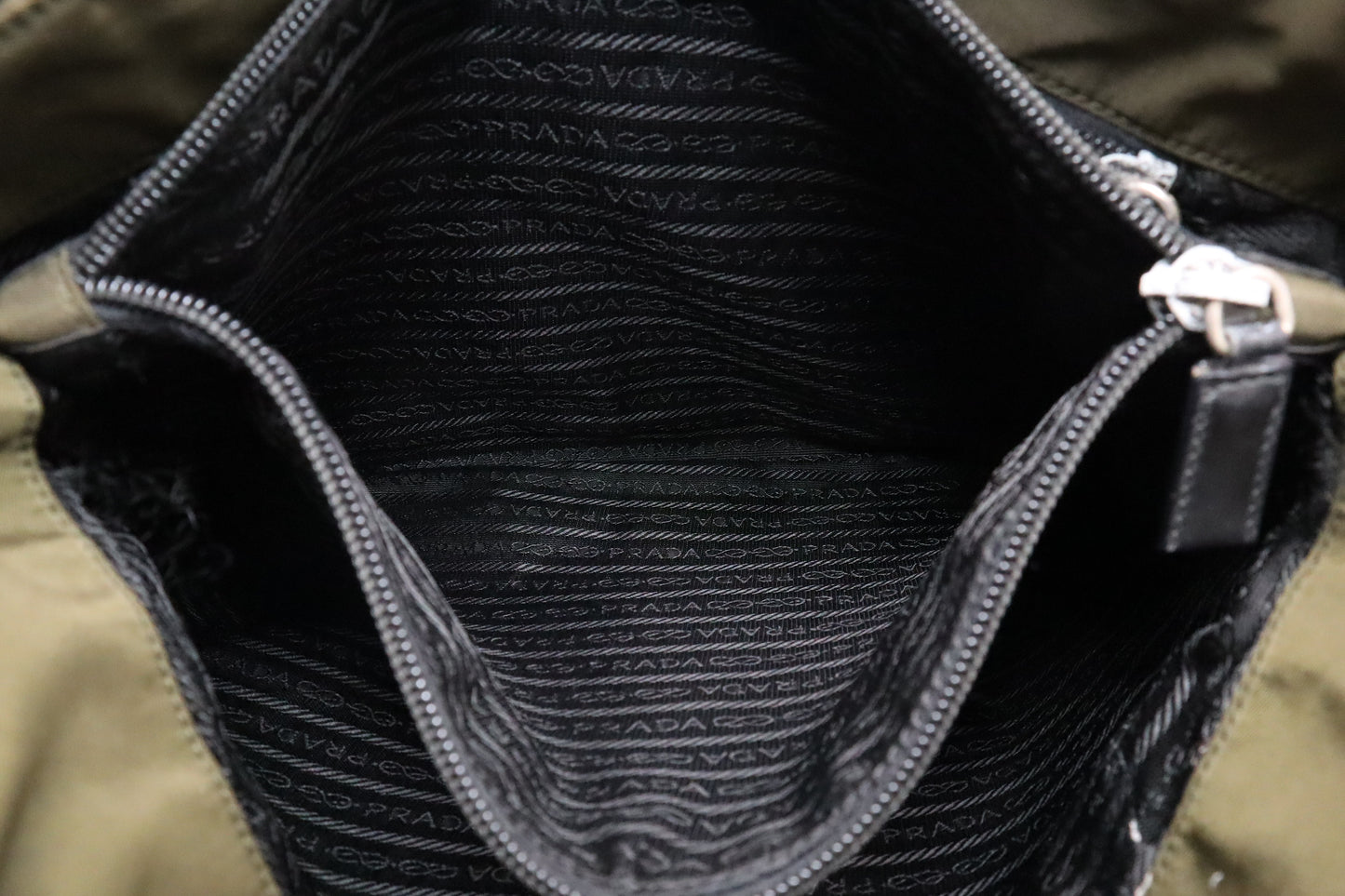 Prada Shoulder Bag in Green Nylon