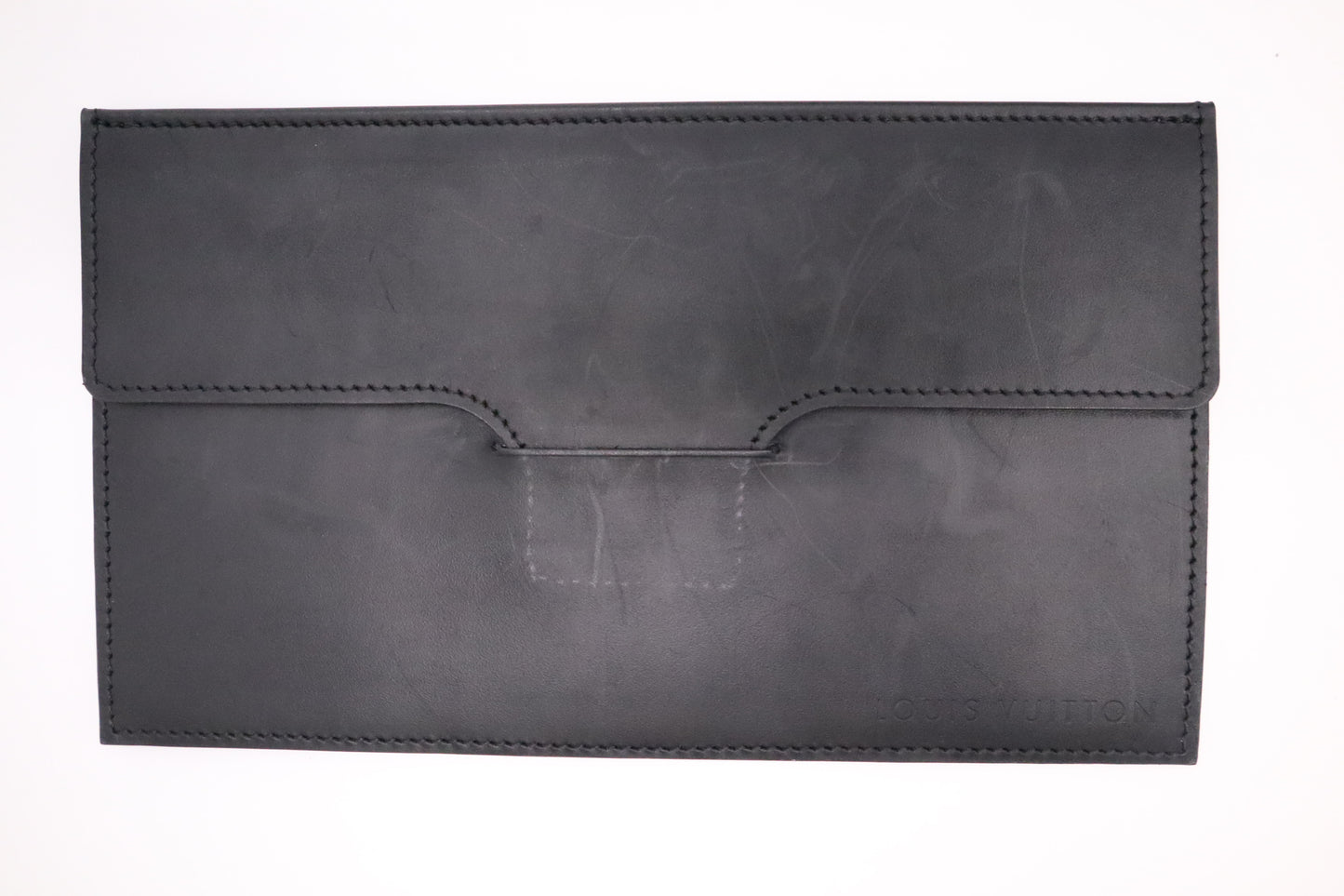 Louis Vuitton Anouchka Pochette in Black Monogram Glace Leather