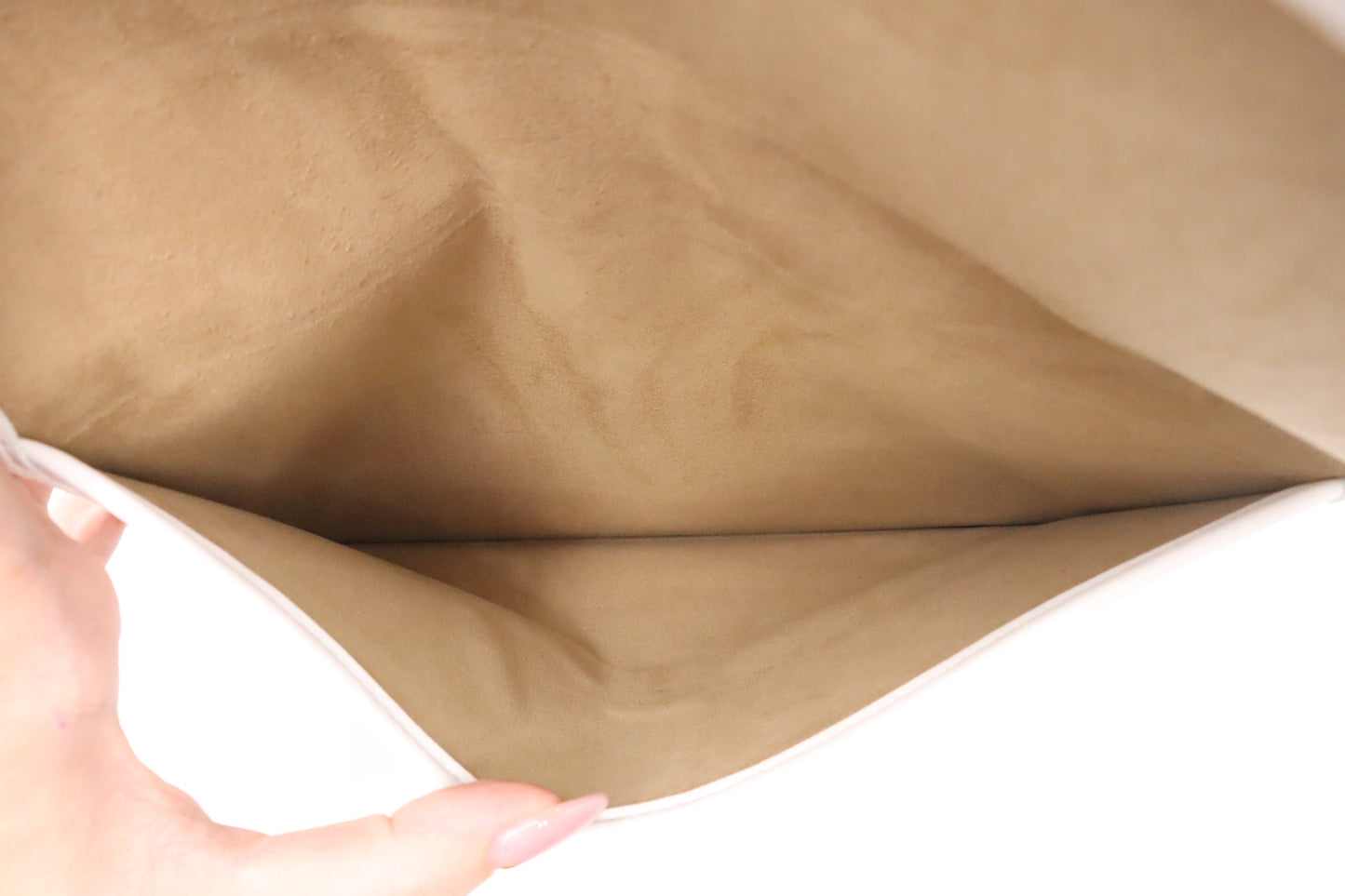 MCM Tote in White Visetos Canvas