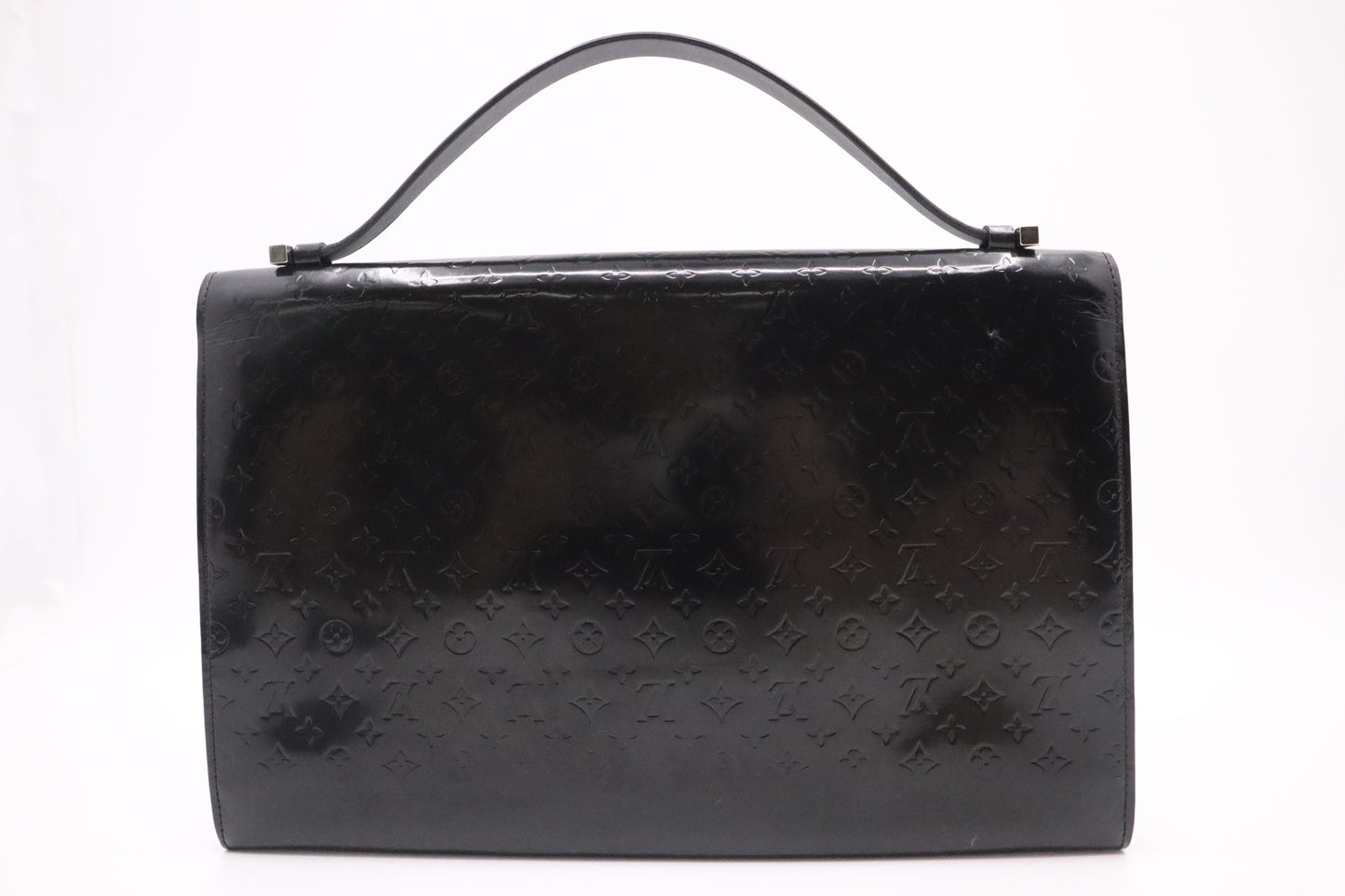 Louis Vuitton Anouchka Pochette in Black Monogram Glace Leather