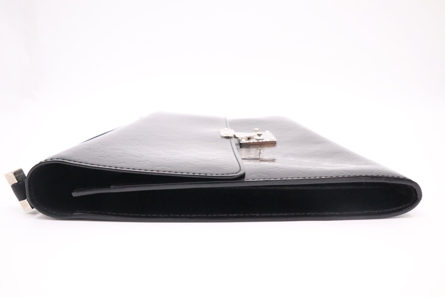 Louis Vuitton Anouchka Pochette in Black Monogram Glace Leather