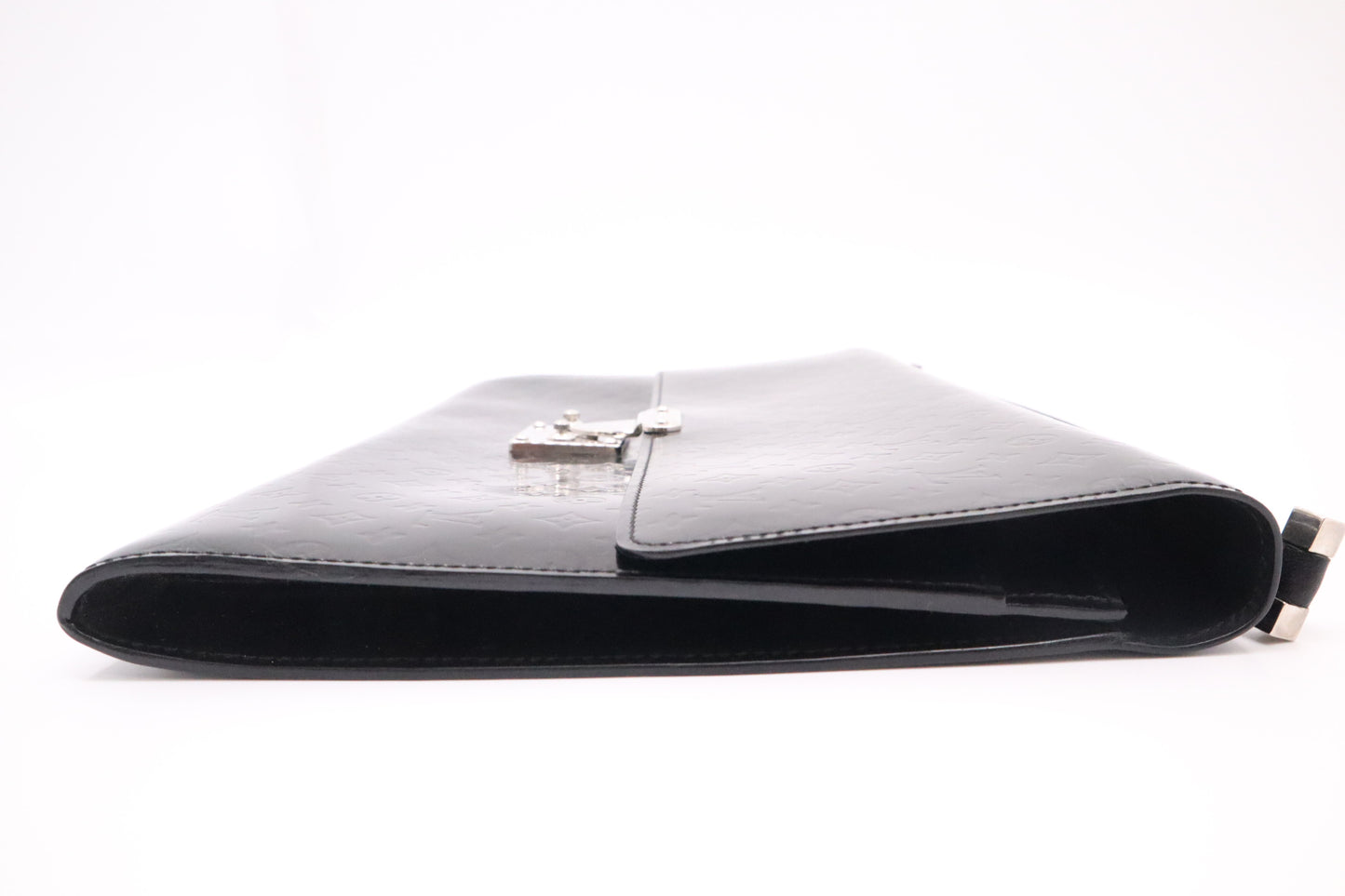 Louis Vuitton Anouchka Pochette in Black Monogram Glace Leather