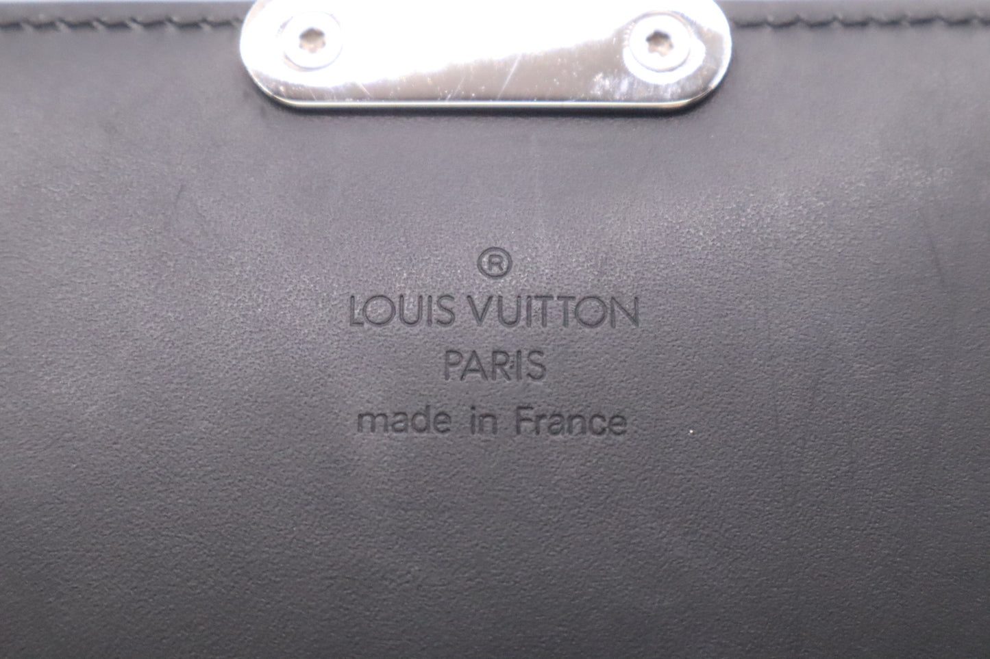 Louis Vuitton Anouchka Pochette in Black Monogram Glace Leather