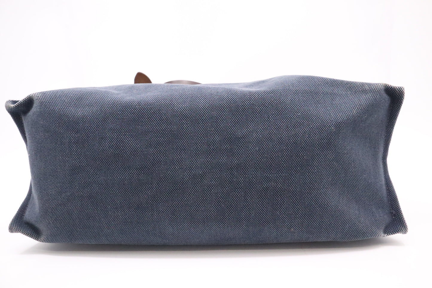 Hermès Étrivière Tote in Navy Blue Canvas