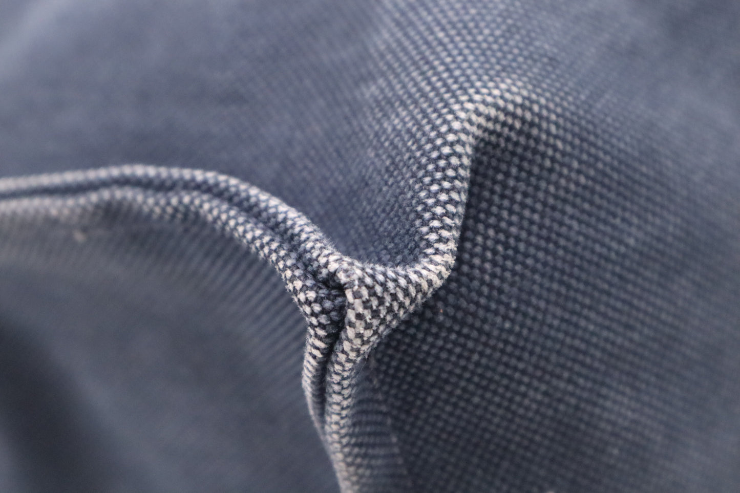 Hermès Étrivière Tote in Navy Blue Canvas