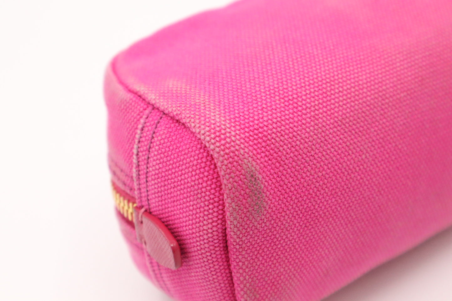 Prada Cosmetics Pouch in Pink Canvas