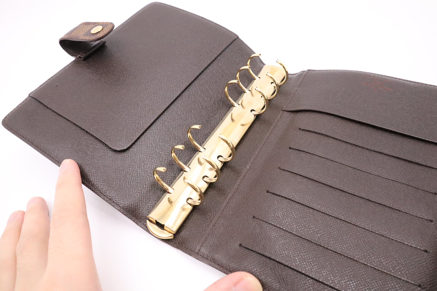 Louis Vuitton Agenda MM in Damier Ebene Canvas