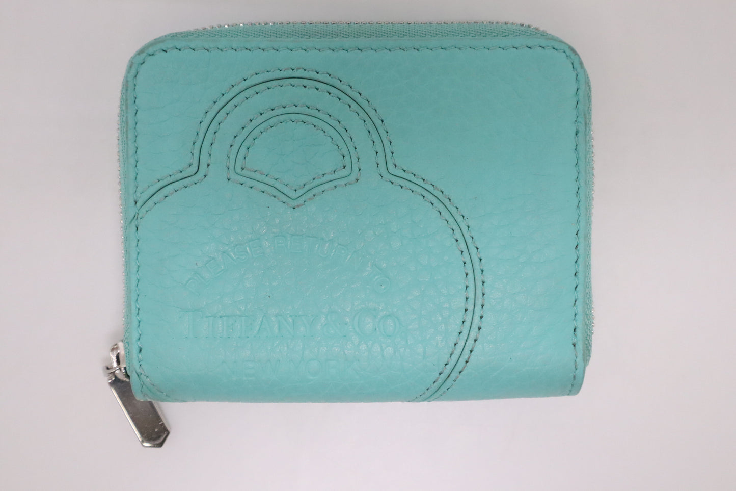 Tiffany & Co. Compact Zippy in Tiffany Blue Leather