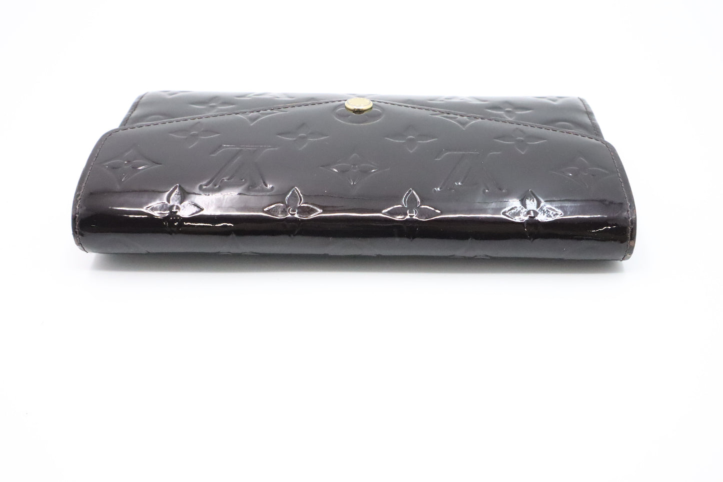 Louis Vuitton Sarah Wallet in Amarante Vernis Leather