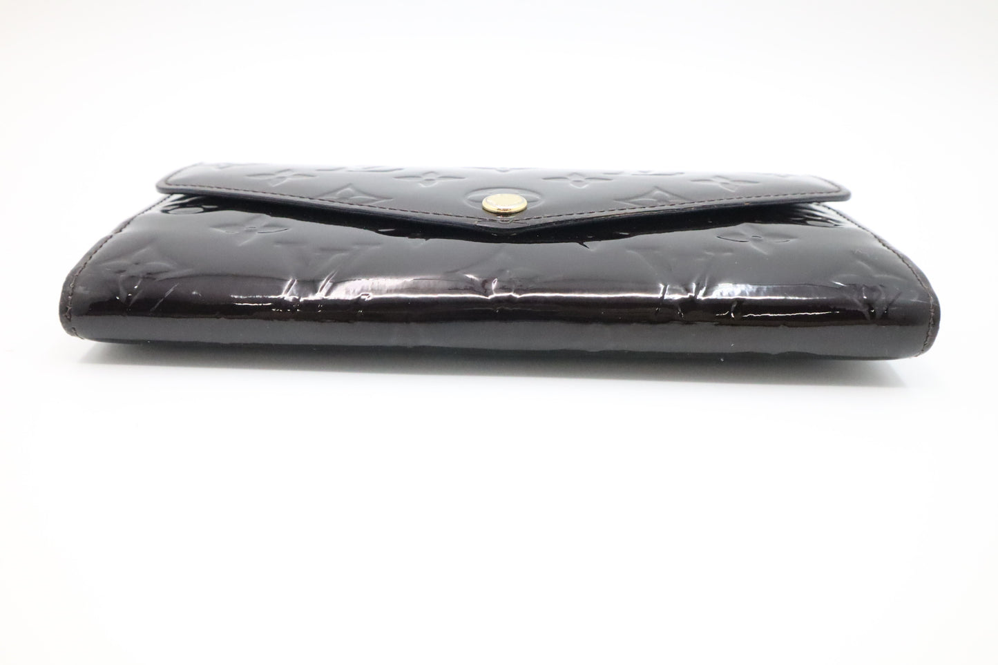 Louis Vuitton Sarah Wallet in Amarante Vernis Leather