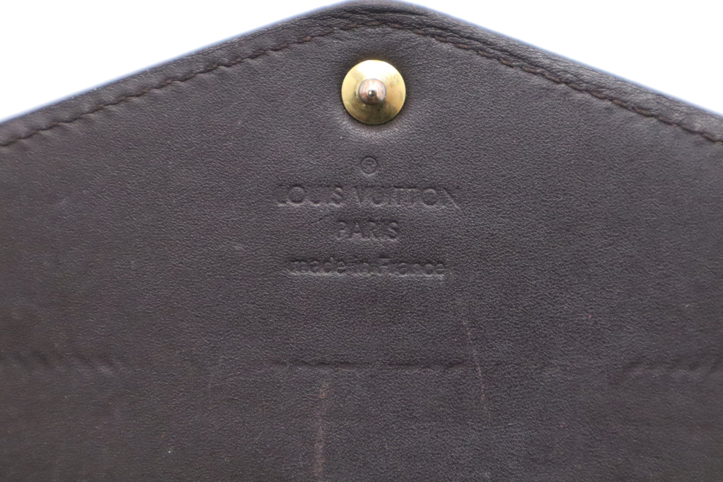 Louis Vuitton Sarah Wallet in Amarante Vernis Leather
