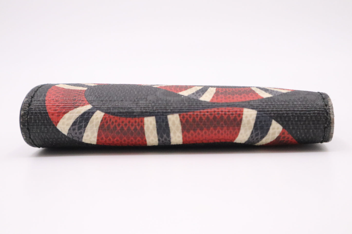 Gucci Kingsnake Wallet in Black GG Supreme Canvas