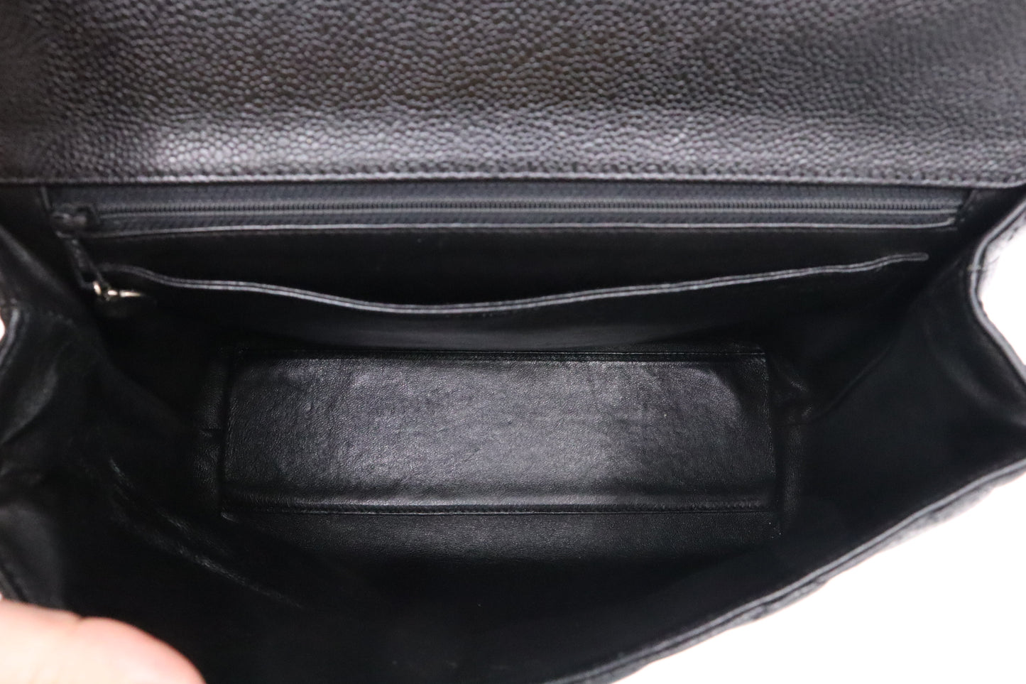 Chanel Kelly in Black Caviar Leather