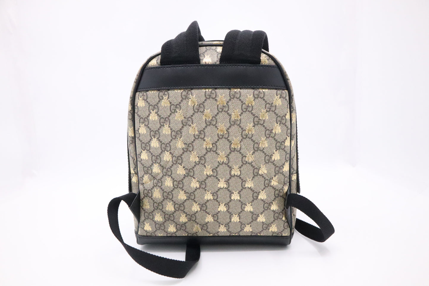 Gucci Small Backpack in GG Supreme Canvas with Bees