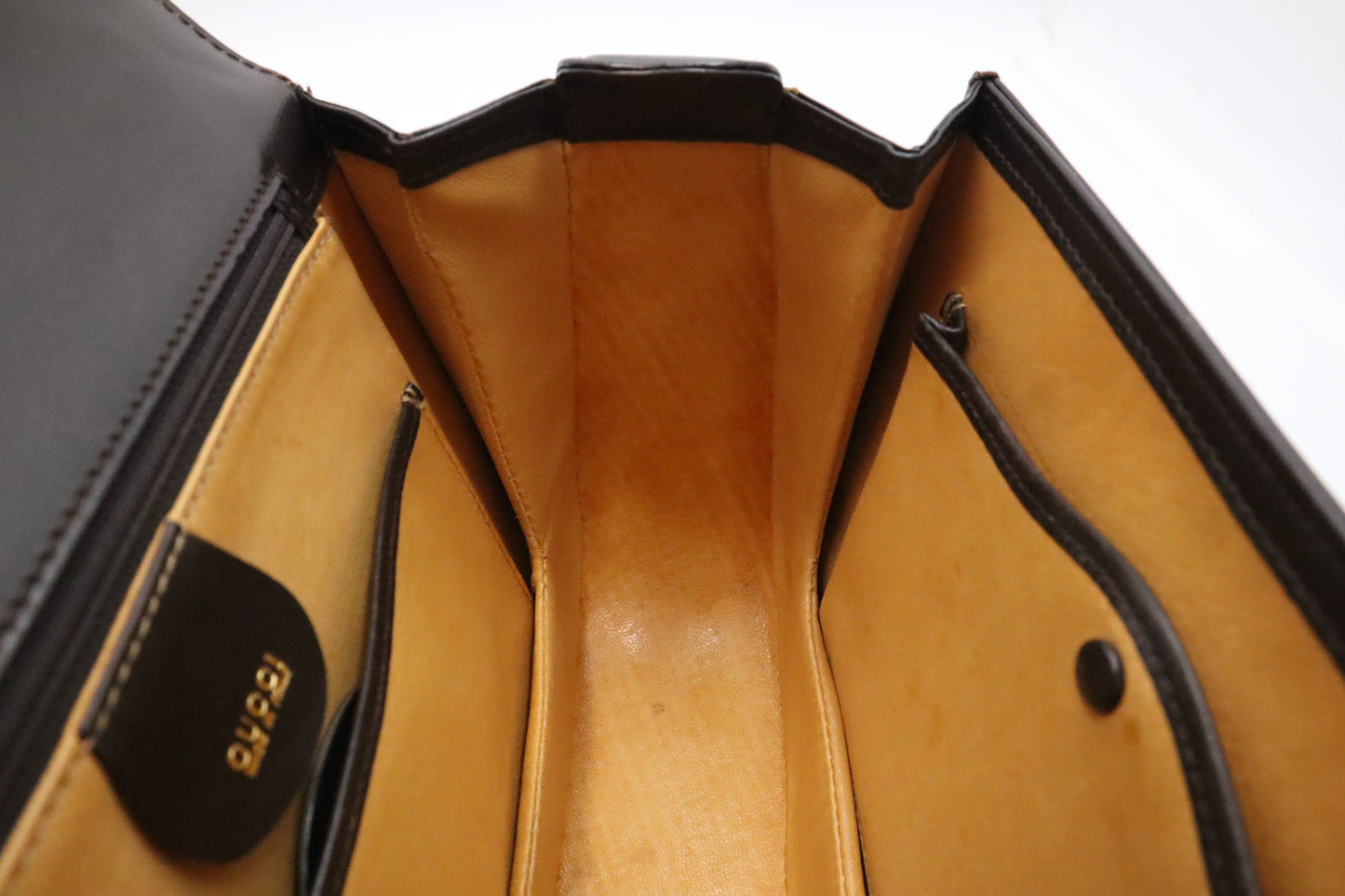Gucci 1947 Bamboo Handbag in Brown Leather