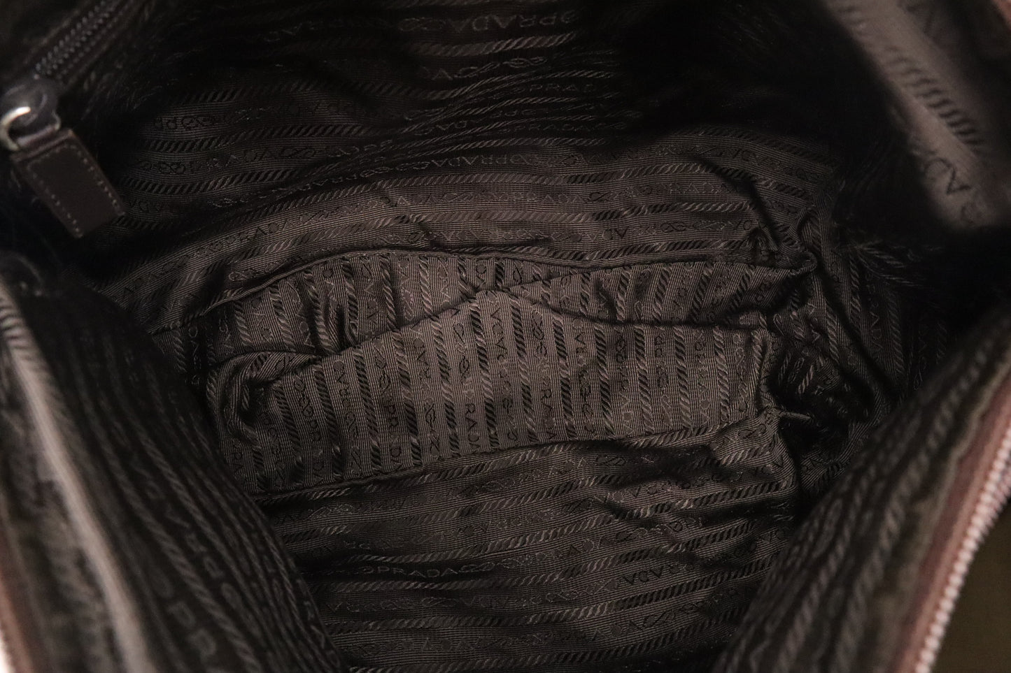 Prada Messenger Bag in Dark Green Nylon