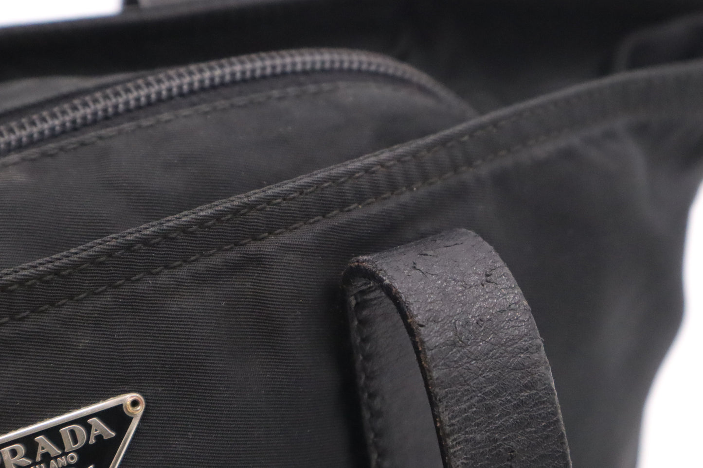 Prada Handbag in Black Nylon