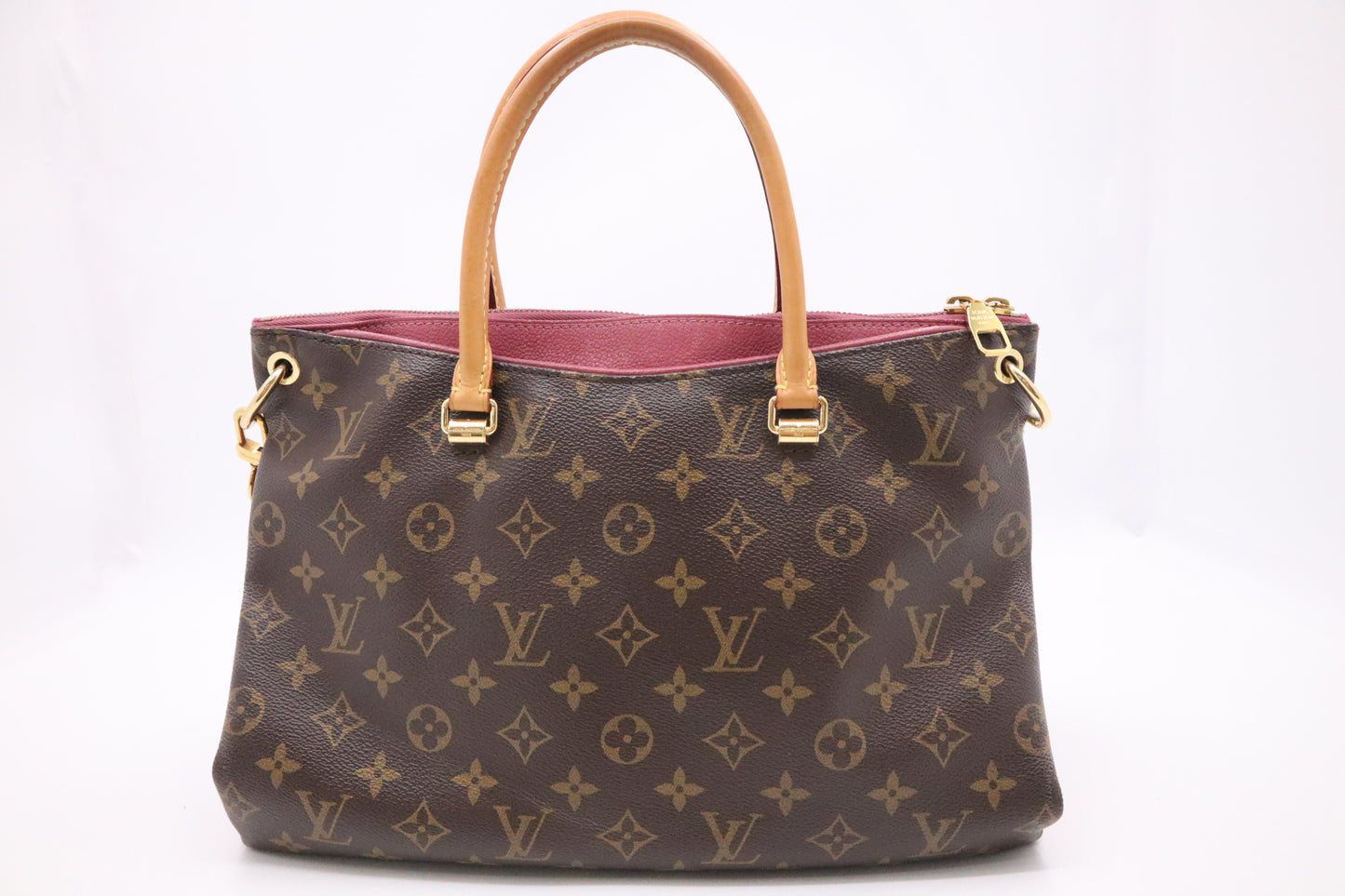 Louis Vuitton Pallas in Pink Leather & Monogram Canvas