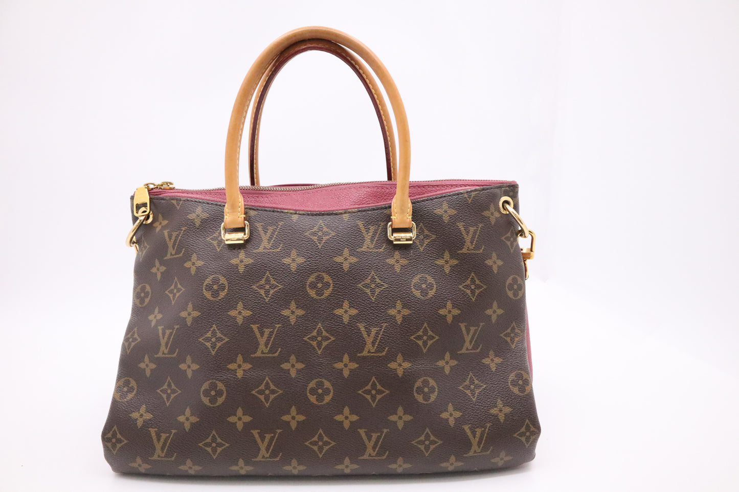 Louis Vuitton Pallas in Pink Leather & Monogram Canvas