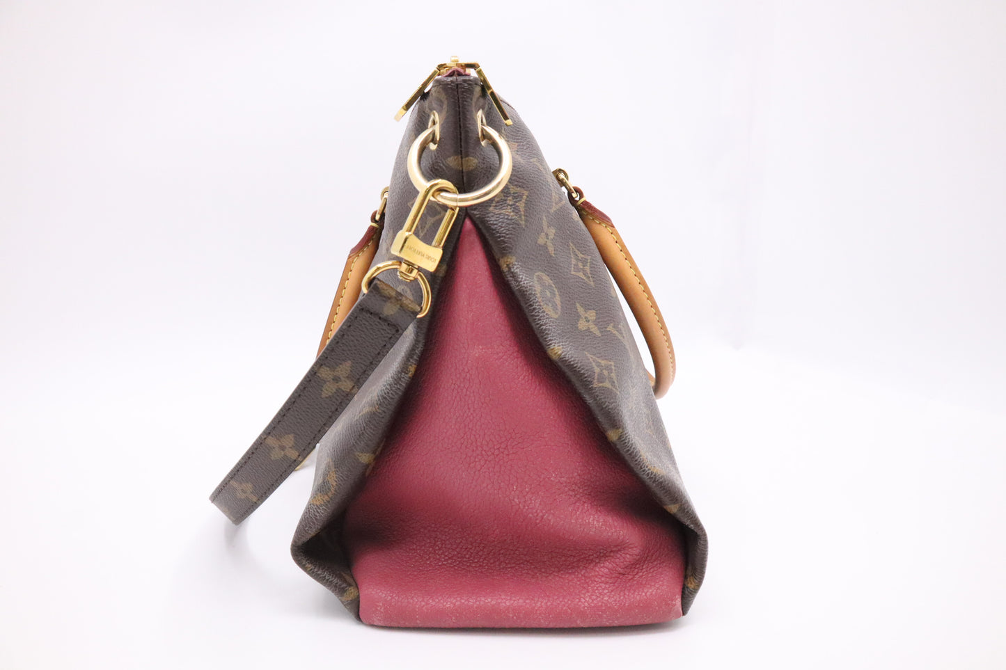 Louis Vuitton Pallas in Pink Leather & Monogram Canvas