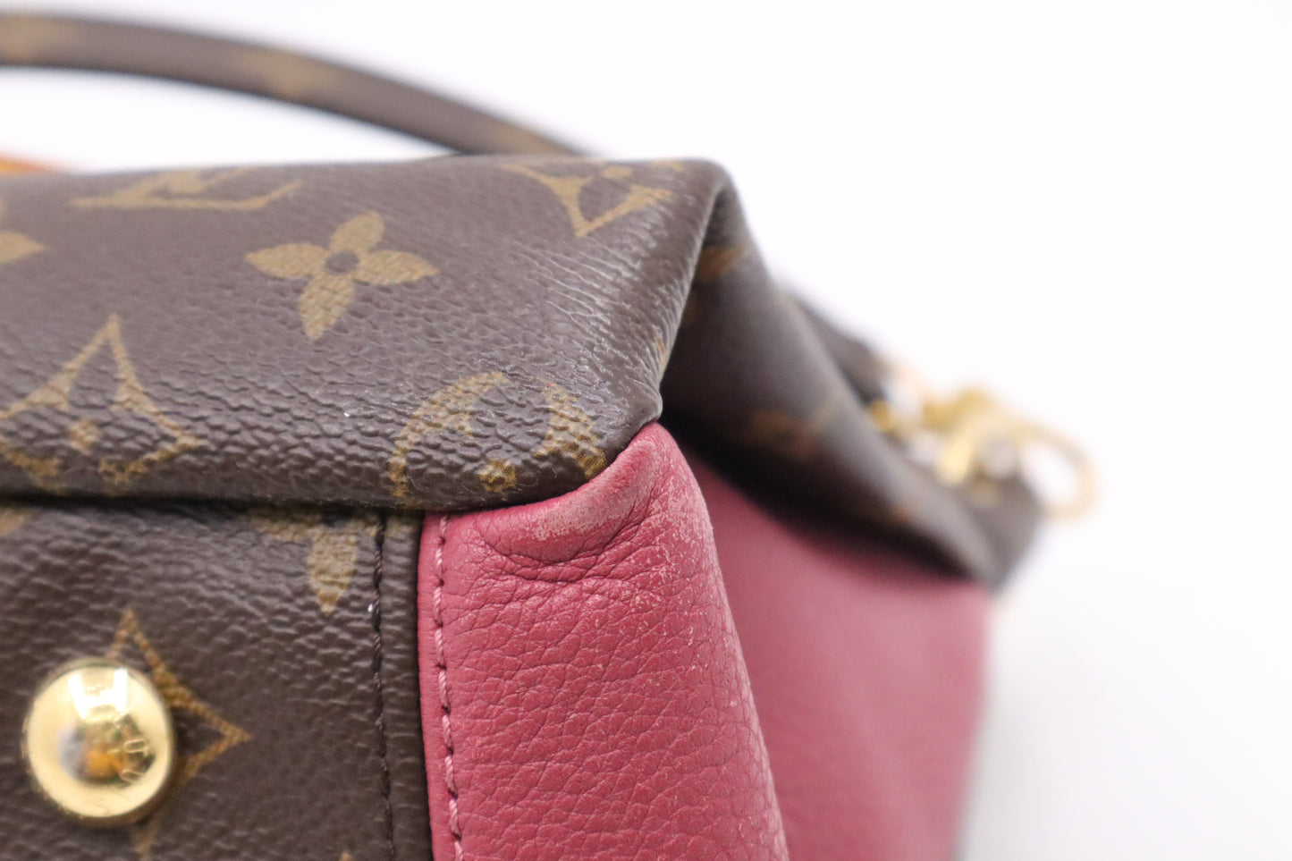 Louis Vuitton Pallas in Pink Leather & Monogram Canvas