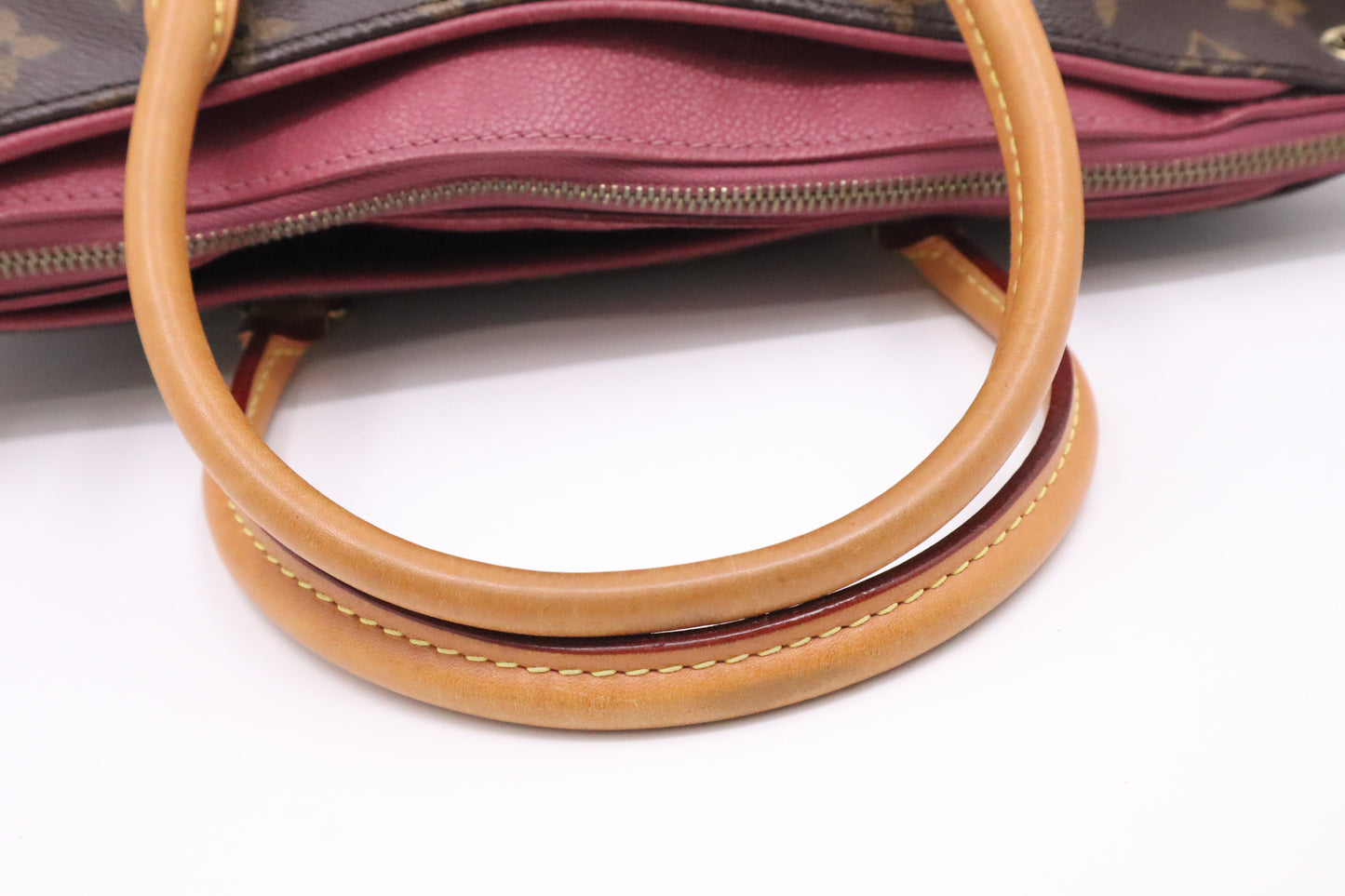 Louis Vuitton Pallas in Pink Leather & Monogram Canvas
