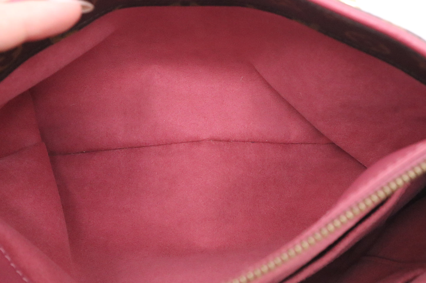 Louis Vuitton Pallas in Pink Leather & Monogram Canvas