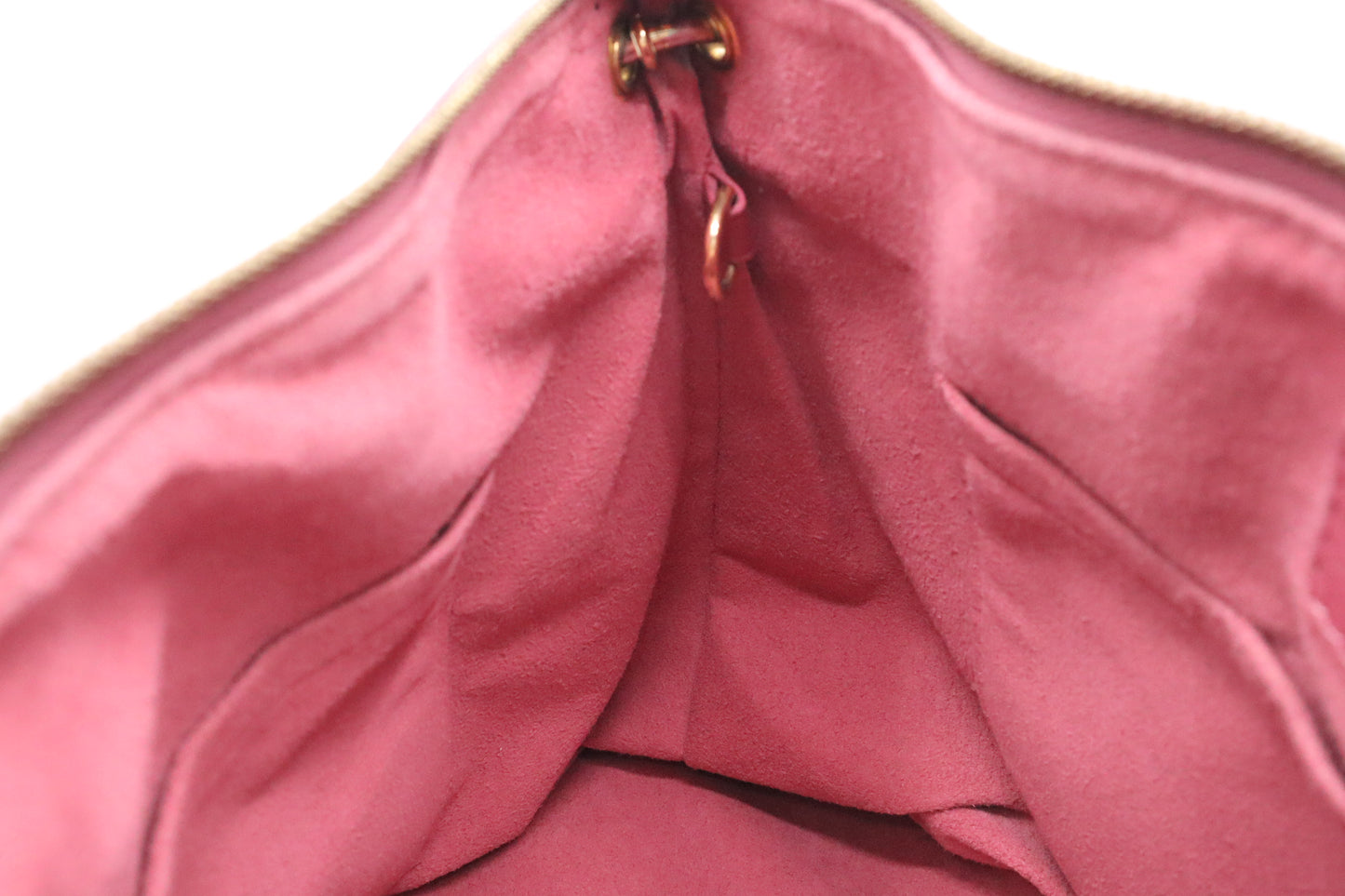 Louis Vuitton Pallas in Pink Leather & Monogram Canvas