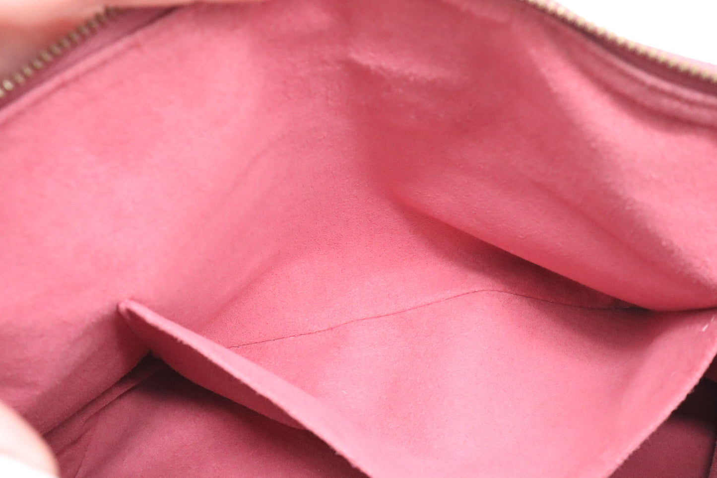 Louis Vuitton Pallas in Pink Leather & Monogram Canvas