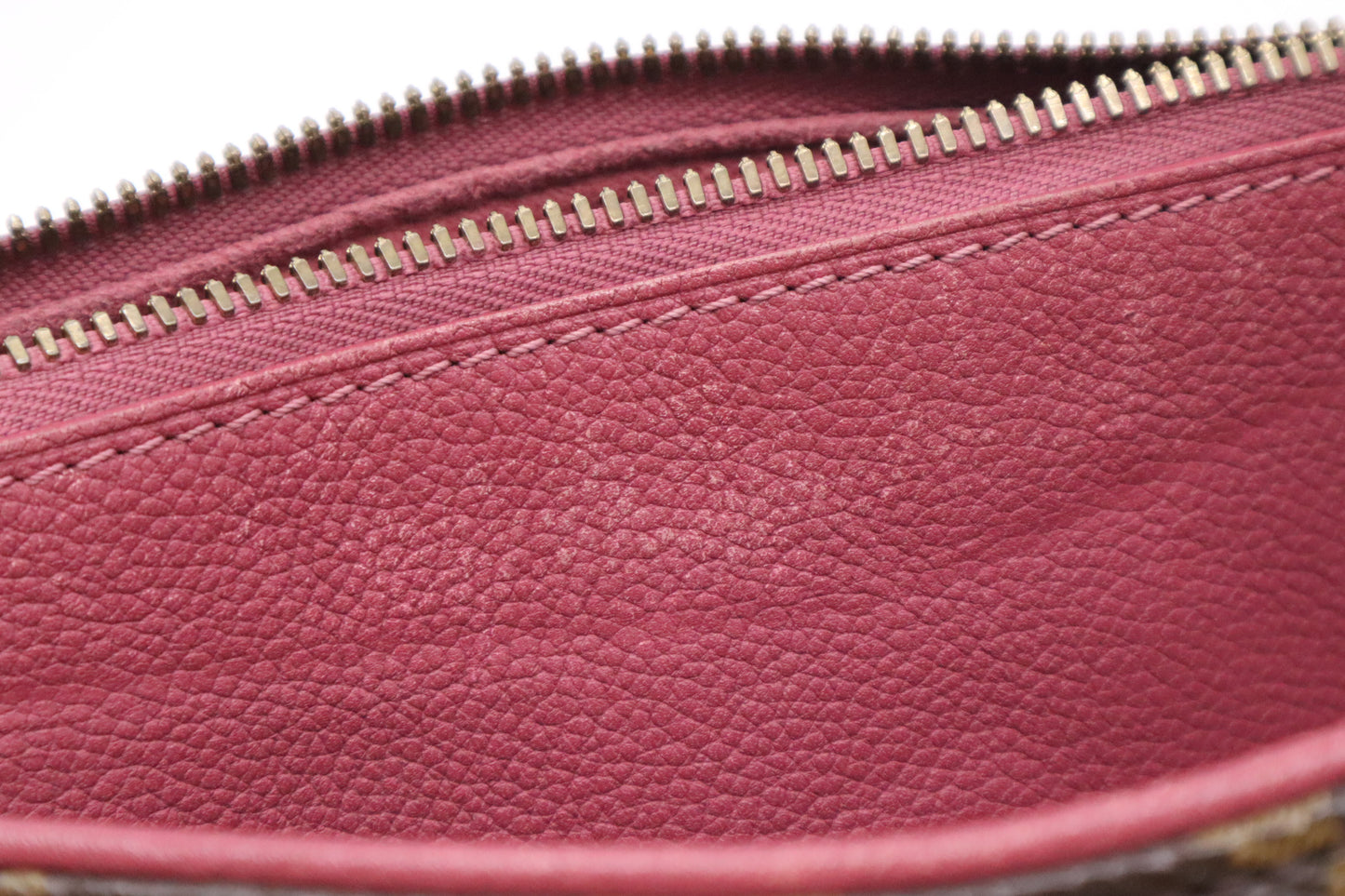 Louis Vuitton Pallas in Pink Leather & Monogram Canvas