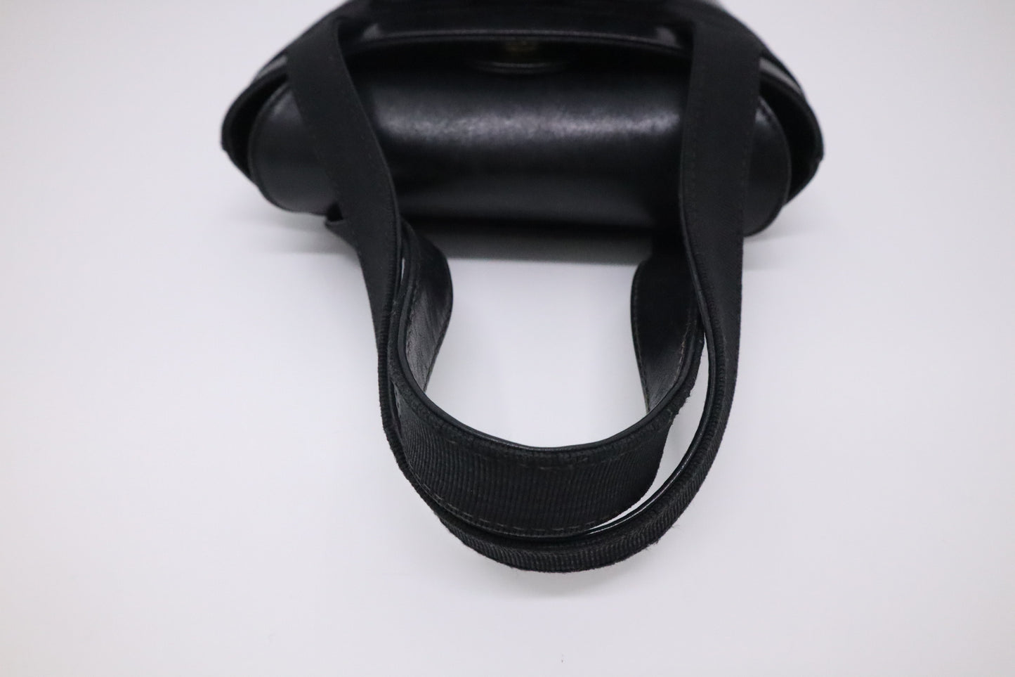 Ferragamo Small Trifolio Handbag in Black Leather