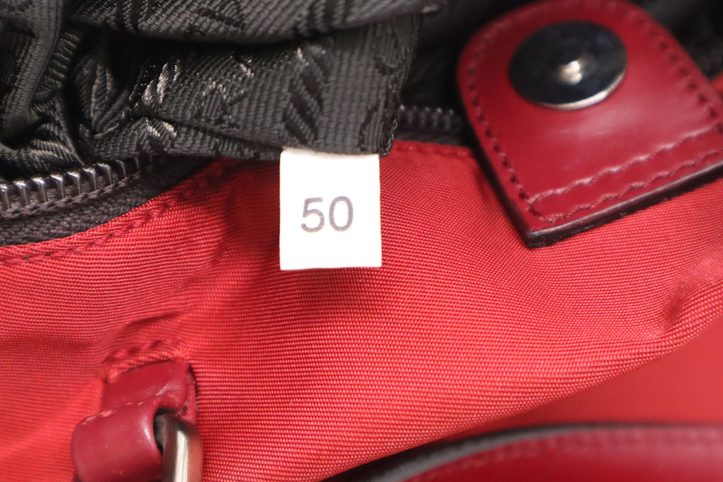 Prada Shoulder Bag in Red Nylon