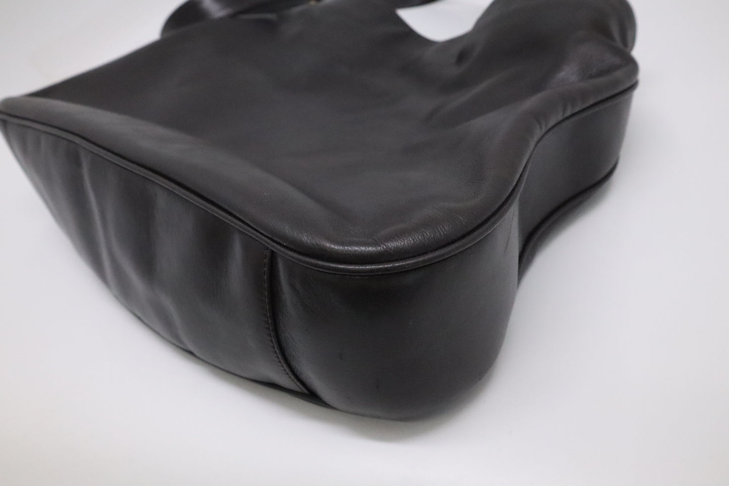 Gucci Bamboo Shoulder Bag in Brown Leather