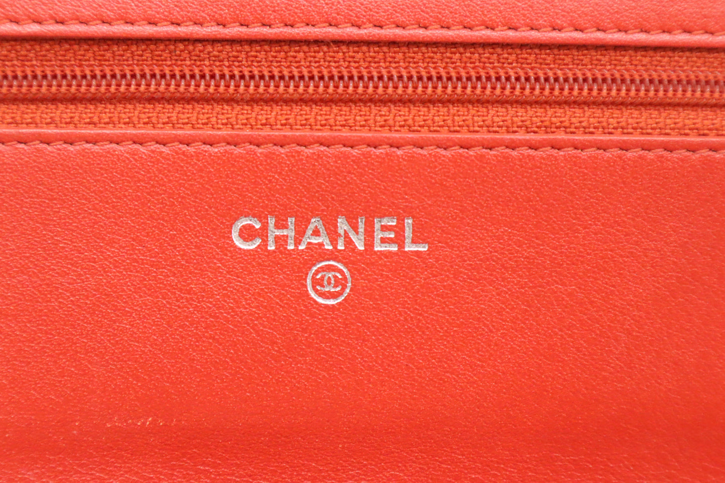 Chanel Wallet on Chain in Orange Caviar Leather